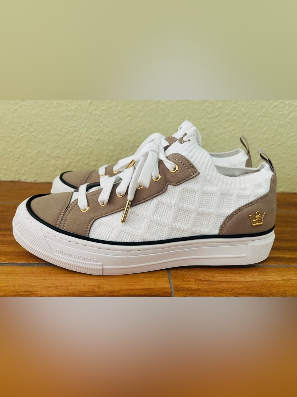 Oliver Thomas Wingwoman Comfort Recovery Slip-On Sneaker in Taupe Size: 11